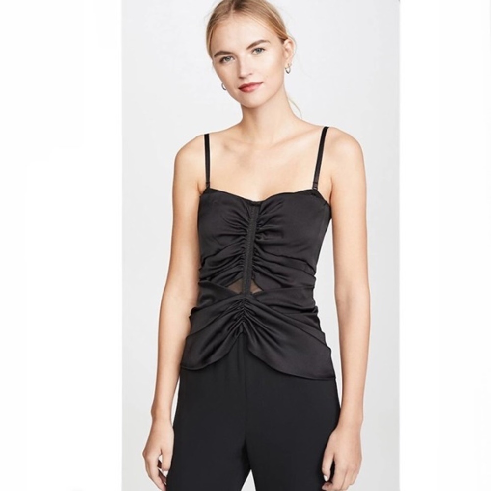 JONATHAN SIMKHAI NWT Ruched Strapless Jumpsuit 0